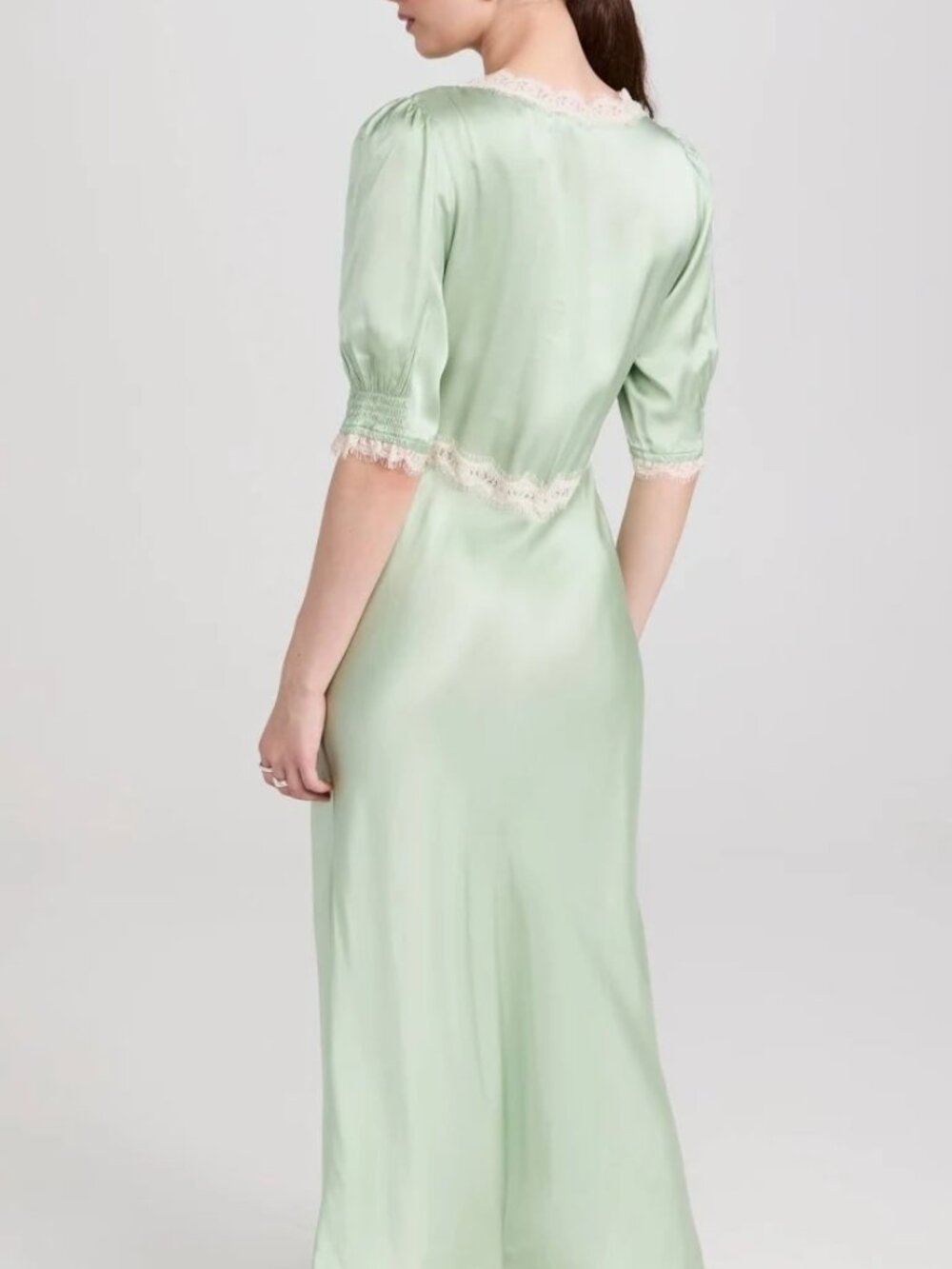 RIXO Annina Dress in Pistachio - Picture 3 of 5